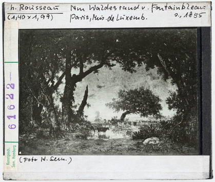 Vorschaubild Théodore Rousseau: Am Waldesrand von Fontainebleau. Paris, Musée de Luxembourg 